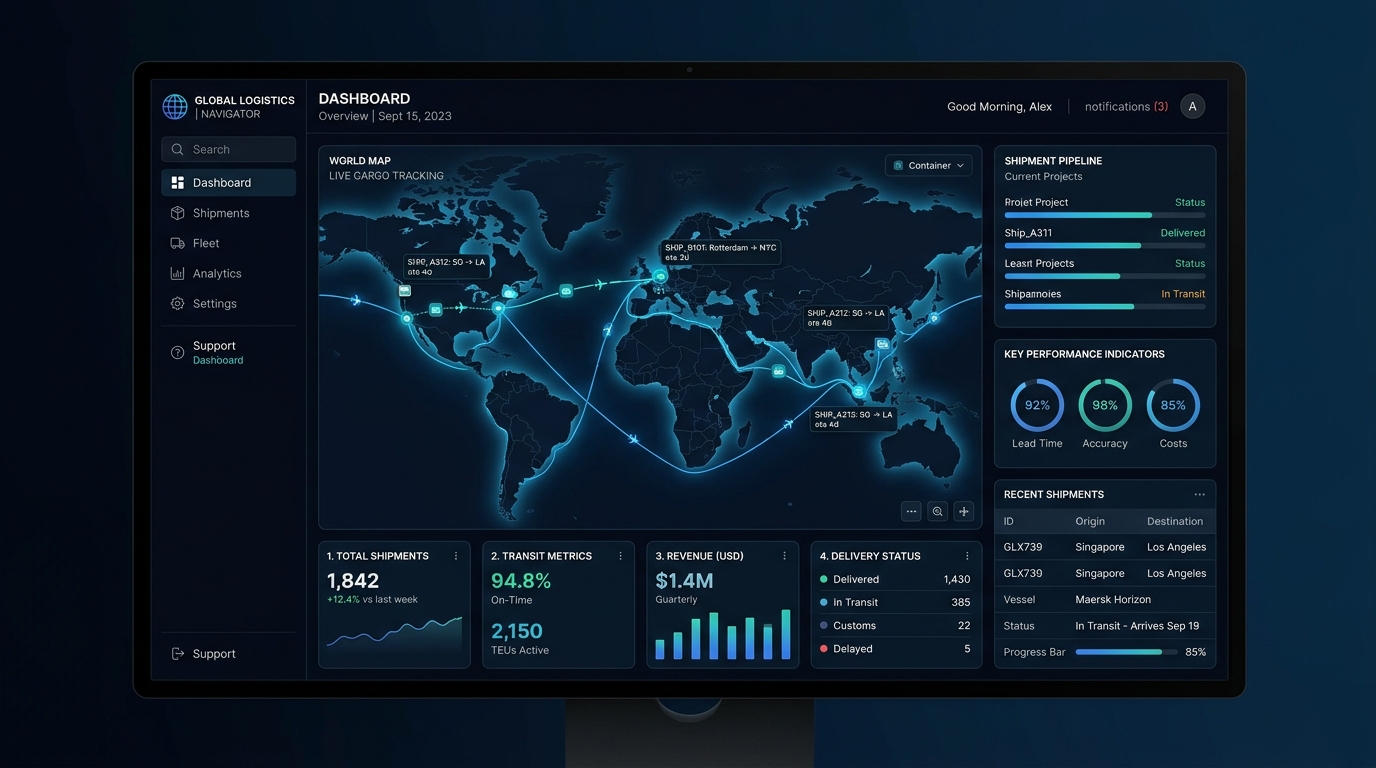 Forward Flow Logistics Dashboard Preview